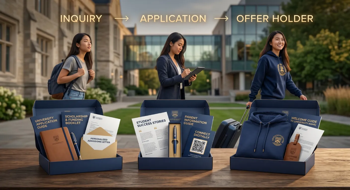 Branded university student conversion kit contents